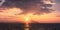 Scenic sunrise at Sarti beach, Halkidiki, Sithonia, Greece, Europe. Golden sunrise over the mountain Athos