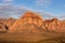 Scenic sunrise view of limestone peaks Mount Wilson, Bridge and Rainbow Mountain of Red Rock Canyon National Conservation