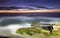 Scenic Sunset and Dramatic Sky Colors on Windansea Beach La Jolla California