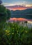 Scenic sunset, mountain lake, Kentucky