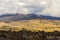 Scenic sunset view from the road leading to the observatories atop Mauna Kea and Onizuka Center