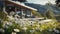 Scenic Sustainable Architecture: Daisies In Front Of The House