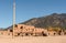 Scenic Taos Pueblo village in New Mexico