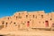 Scenic Taos Pueblo village in New Mexico