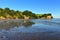 Scenic Te Haruhi Bay at Shakespear Regional Park