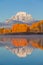 Scenic Teton Autumn Landscape Reflection