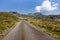 Scenic touristic road to Zabljak village through the Dinaric Alps in Durmitor National Park, Montenegro