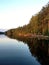 Scenic tranquil landscape at the French river in northern Ontario, Canada