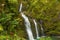 Scenic Triple Waterfall Near Hana Maui