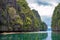 Scenic tropical island landscape, El Nido, Palawan, Philippines