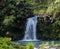 Scenic tropical rainforest vista along the road to Hana, Maui