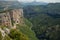 Scenic twisty road through Verdon canyon