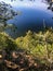 Scenic view from above at Ellison Bluff Park in Door County, Wisconsin