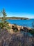 Scenic view of Acadia National forest and seashore