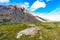 Scenic view of Alaskan Flattop Glen Alps in Summer