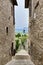 Scenic view from alley in Assisi, Italy