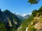 Scenic view of alpine Pisnica valley