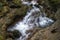 Scenic view of amazing water stream between rocks.