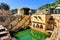 Scenic View of The Ancient Panna Meena Ka Kund Step Well near Amer Fort in Jaipur