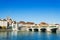 Scenic view of Basel with Middle Bridge in summer