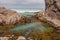 A scenic view of the bay in New Zealand coast