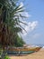 Scenic View of the Beach Against Blue Sky in Kalutara, Sri Lanka