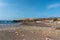 Scenic view of the beach of Ajuy under a peaceful sky in Pajara, Spain