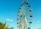 Scenic view of beautiful ferris wheel in amusement park