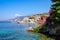 Scenic view of beautiful fisherman village Asos in Kefalonia