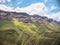 Scenic view of a beautiful landscape in Maloti-Drakensberg Park, Mkhomazi, South Africa