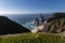 Scenic view of the beautiful Ursa Beach Praia da Ursa in Sintra