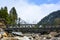 Scenic View of Bridge over Kunhar River in Naran Kaghan, Pakistan