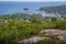 Scenic view of Camden Harbor from Mount Battie