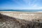 Scenic view of Cape Cod National Seashore on a sunny spring day. Seagrass and sand in the photo