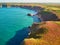 Scenic view of Cape Frehel, one of the most popular tourist destinations in Brittany, France