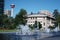 Scenic view of the Central Memorial Park Libary with the Calgary Tower in the background