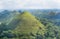 Scenic view of Chocolate Hills on Bohol Island