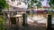 Scenic view of Clarke Quay and Bumboat cruising in Singapore River