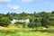 Scenic view of the Cornish Caerhays Castle in the south coast of Cornwall