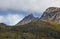 Scenic view of Cradle mountains Little Horn in Tasmania, view from Ronie Creek