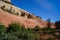 Scenic view of Cross beds of aeolian sandstone rock formations on Zion National Park Canyon Overlook hiking trail, Utah, USA