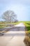 Scenic view of a dead end road in the Dutch countryside