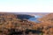 A scenic view of the Delaware Water Gap between Pennsylvania and New Jersey