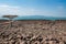 Scenic view of desert landscape in Loiyangalani District in Turkana County, Kenya