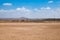 Scenic view of desert landscape in Loiyangalani District in Turkana County, Kenya