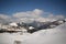 Scenic view of dolomites mountains alps south tyrol trentino Italy europe - pass sella national park