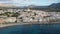 Scenic view from drone of Spanish town of Altea, Costa Blanca, Spain