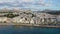 Scenic view from drone of Spanish town of Altea, Costa Blanca, Spain