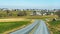 Scenic view of an empty road in a rural area in Amish country in Philadelphia