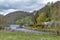 Scenic view at the estuary of the River Eamont at Ullswater, beautiful lake of England in Lake District National Park, UK